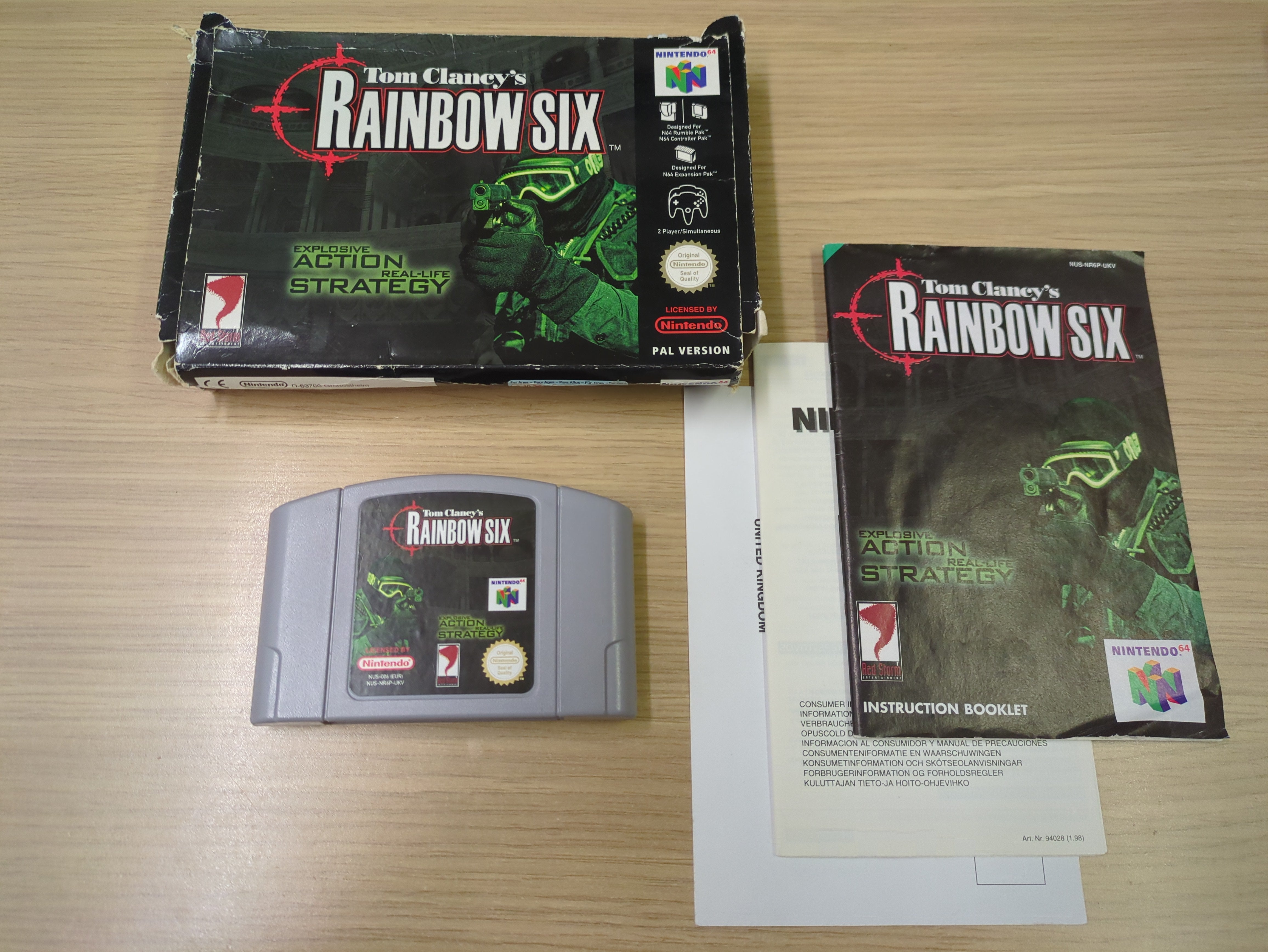 Tom Clancy's Rainbow Six Nintendo N64 game Boxed Tom Clancy's Rainbow Six Nintendo N64 game Boxed